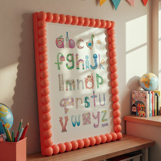 Mnemonic Alphabet Poster - A2 PHYSICAL PRINT