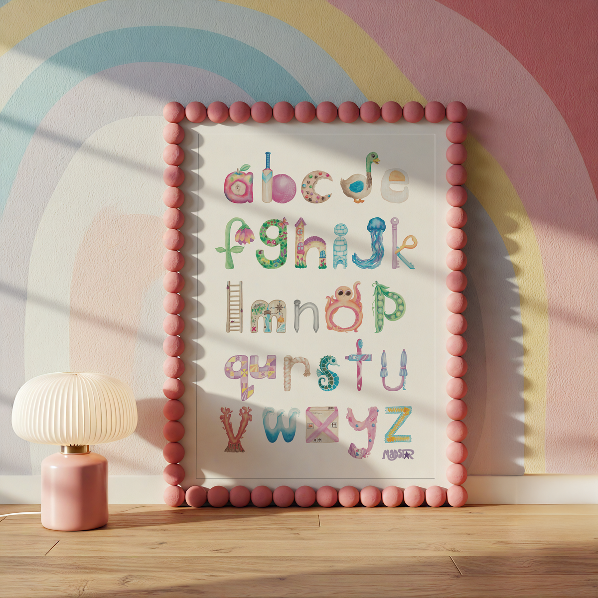 Mnemonic Alphabet Poster - DIGITAL DOWNLOAD