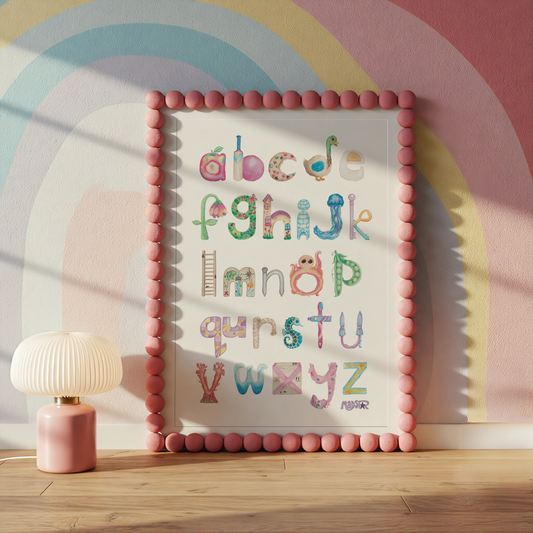 Mnemonic Alphabet Poster - DIGITAL DOWNLOAD